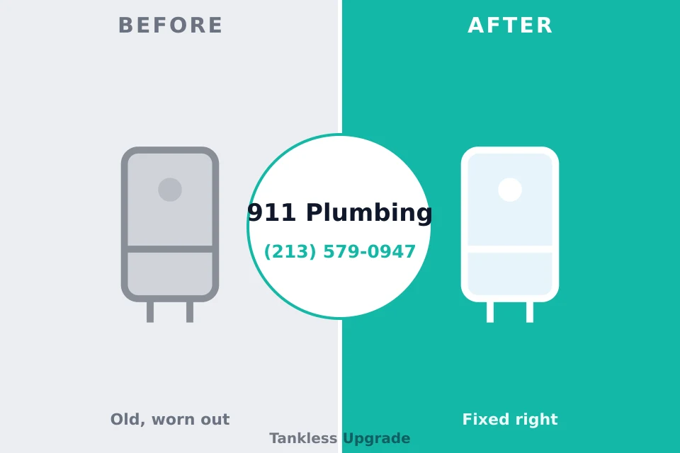 Before and after: plumbing company Hettinger, ND